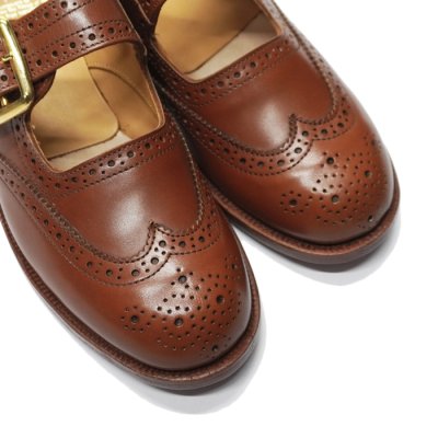 画像6: Tricker's（トリッカーズ）Mary Jane Brogue Shoes（メリージェーンブローグシューズ）レザーソール/Marron Antique（マロンアンティーク）