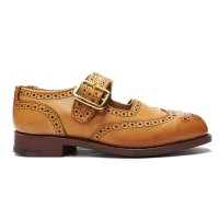 Tricker's（トリッカーズ）Mary Jane Brogue Shoes（メリージェーンブローグシューズ）レザーソール/1001 Burnished（1001バーニッシュド）
