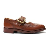 Tricker's（トリッカーズ）Mary Jane Brogue Shoes（メリージェーンブローグシューズ）レザーソール/Marron Antique（マロンアンティーク）