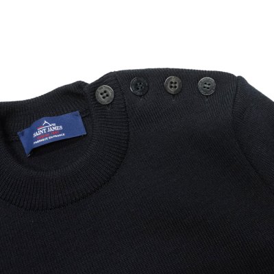 画像6: SAINT JAMES（セントジェームス）CANCALE（肩ボタンプレーンセーター）/ NAVY（ネイビー）