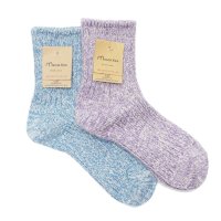 Mauna Kea（マウナケア）パステルリブソックス"レディース"/Sky（スカイ）・Grape（グレープ）※3足までメール便発送可※