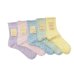 画像1: Mauna Kea（マウナケア）パステルリブソックス/Grape（グレープ）・Peach（ピーチ）・Sky（スカイ）・Mint（ミント）・Banana（バナナ）※3足までメール便発送可※ (1)