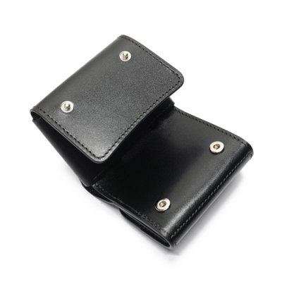 画像7: WILD SWANS（ワイルドスワンズ）STELLA（ステラ）ミニ3つ折りウォレット"サドルプルアップ"/Black（ブラック）