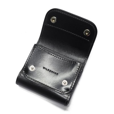 画像5: WILD SWANS（ワイルドスワンズ）STELLA（ステラ）ミニ3つ折りウォレット"サドルプルアップ"/Black（ブラック）