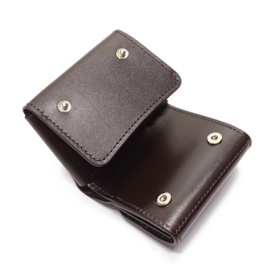 画像7: WILD SWANS(ワイルドスワンズ)STELLA(ステラ)ミニ3つ折りウォレット"サドルプルアップ"/Choco(チョコ)