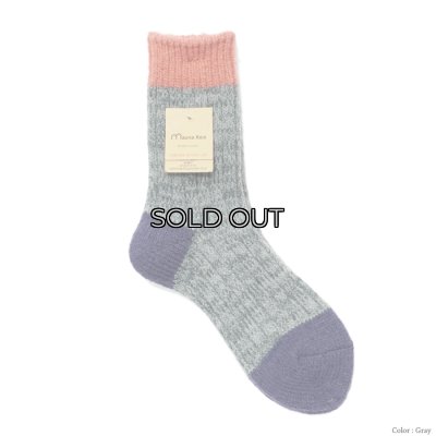 画像2: Mauna Kea（マウナケア）ドラロンタムウール3面切替えソックス"レディース" / 5Colors（全5色展開）※3足までメール便発送可