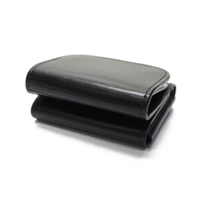 画像6: WILD SWANS（ワイルドスワンズ）STELLA（ステラ）ミニ3つ折りウォレット"サドルプルアップ"/Black（ブラック）