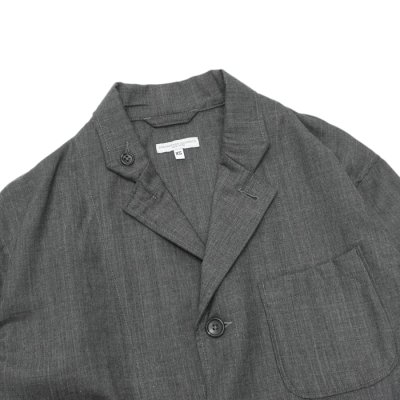 画像4: 【PointUp10%11/10迄】ENGINEERED GARMENTS(エンジニアードガーメンツ)Loiter Jacket(ロイタージャケット)"Tropical Wool" / Charcoal(チャコール)