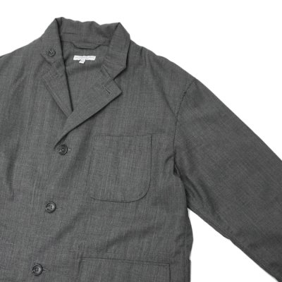 画像6: 【PointUp10%11/10迄】ENGINEERED GARMENTS(エンジニアードガーメンツ)Loiter Jacket(ロイタージャケット)"Tropical Wool" / Charcoal(チャコール)