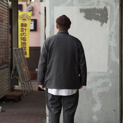 画像14: 【PointUp10%11/10迄】ENGINEERED GARMENTS(エンジニアードガーメンツ)Loiter Jacket(ロイタージャケット)"Tropical Wool" / Charcoal(チャコール)