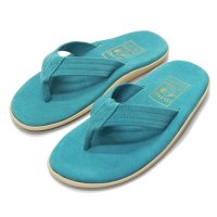 ISLAND SLIPPER（アイランドスリッパ）PT203 (レザートングサンダル) "Suede" / Turquoise（ターコイズ）