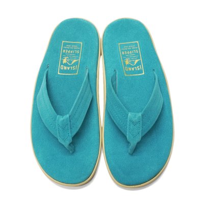 画像3: ISLAND SLIPPER（アイランドスリッパ）PT203 (レザートングサンダル) "Suede" / Turquoise（ターコイズ）