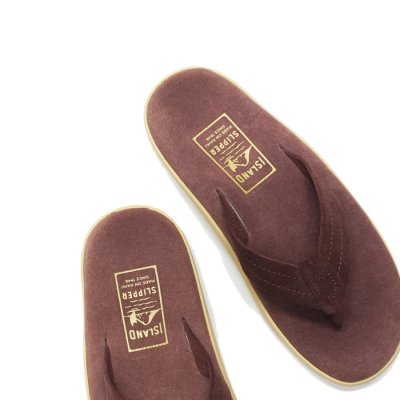 画像7: ISLAND SLIPPER（アイランドスリッパ）PT203 (レザートングサンダル) "Suede" / Burgundy（バーガンディ）