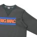 画像4: BARNS OUTFITTERS (バーンズアウトフィッターズ) STANDARD COZUN GUSSET PRINT CREW NECK SWEAT SP (はめ込み両Vガゼットクルーネックスウェット）"BIG MAC"/ Black（ブラック）