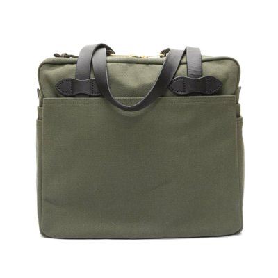 画像2: FILSON（フィルソン）TOTE BAG WITH ZIPPER（ジッパー付トートバッグ）/OTTER GREEN（オッターグリーン）