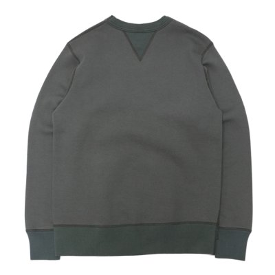 画像2: BARNS OUTFITTERS (バーンズアウトフィッターズ) STANDARD COZUN GUSSET PRINT CREW NECK SWEAT SP (はめ込み両Vガゼットクルーネックスウェット）"BIG MAC"/ Black（ブラック）