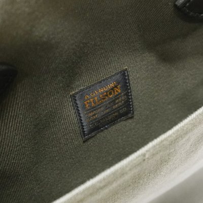 画像5: FILSON（フィルソン）TOTE BAG WITH ZIPPER（ジッパー付トートバッグ）/ OTTER GREEN（オッターグリーン）