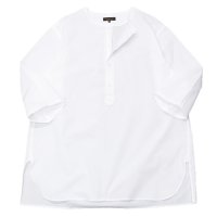 ＜30%OFF＞*A VONTADE（アボンタージ）Sleeping Shirts 3/4 Sleeve（スリーピングシャツ7分袖）Hard Twist Yarn Seersucker/White（ホワイト）