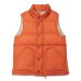 画像1: SIERRA DESIGNS（シエラデザイン）ZIP DOWN VEST（ジップダウンベスト）/ Orange（オレンジ） (1)