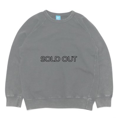 画像1: Good On（グッドオン）Raglan Crew Neck Sweat（ラグランクルーネックスウェット）"Vintage Dye" / Black（ブラック）