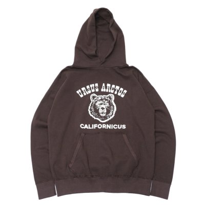 画像1: Mixta（ミクスタ）Print Hoodie Sweat（プリント付きフーディスウェット）"URSUS ARCTOS"/Dark Choco（ダークチョコ）※XLサイズのみ