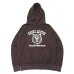 画像1: Mixta（ミクスタ）Print Hoodie Sweat（プリント付きフーディスウェット）"URSUS ARCTOS"/Dark Choco（ダークチョコ）※XLサイズのみ (1)