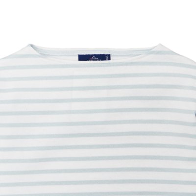 画像3: SAINT JAMES（セントジェームス）OUESSANT（ウエッソン）"BORDER" / NEIGE×GALILEO（ホワイト×アイスブルー）