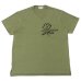 画像1: ENGINEERED GARMENTS（エンジニアードガーメンツ）Printed Cross Crew Neck T-Shirt（プリンテッドクロスクルーネックTシャツ）"JOE" / Olive（オリーブ） (1)