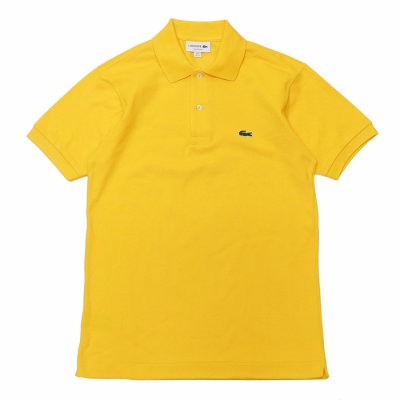 画像1: LACOSTE（ラコステ）Classic Fit Pique Polo Shirt（クラシックフィットピケポロシャツ）/Wasp（イエロー）※Imported from France※サイズ2のみ