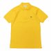 画像1: LACOSTE（ラコステ）Classic Fit Pique Polo Shirt（クラシックフィットピケポロシャツ）/Wasp（イエロー）※Imported from France※サイズ2のみ (1)