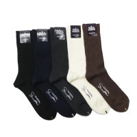 HALISON（ハリソン）スーピマ1×1リブソックス/Black（ブラック）・Navy（ネイビー）・Charcoal（チャコール）・Ivory（アイボリー）・Brown（ブラウン）※3足までメール便発送可※