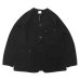 画像1: Post O'Alls（ポストオーバーオールズ）POST45 DV（ポスト45 ノーカラーモデル）"Cotton dobby Ripstop"/ Charcoal（チャコール） (1)