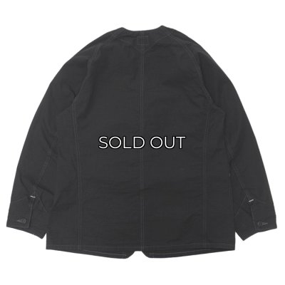 画像2: Post O'Alls（ポストオーバーオールズ）POST45 DV（ポスト45 ノーカラーモデル）"Cotton dobby Ripstop"/ Charcoal（チャコール）