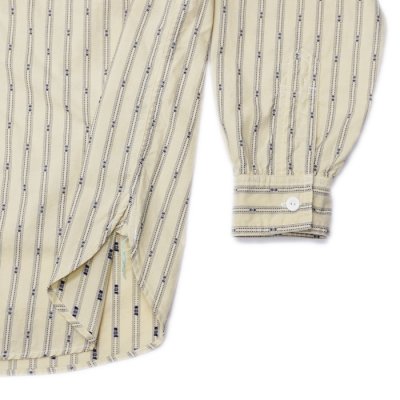 画像5: 【PointUp10%11/10迄】Post O'Alls(ポストオーバーオールズ)Band Collar Shirt(バンドカラーシャツ)"Stripe Shirting" / Natural(ナチュラル)