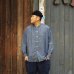 画像7: Post O'Alls（ポストオーバーオールズ）Band Collar Shirt（バンドカラーシャツ）"Classic Chambray" / Indigo（インディゴ）