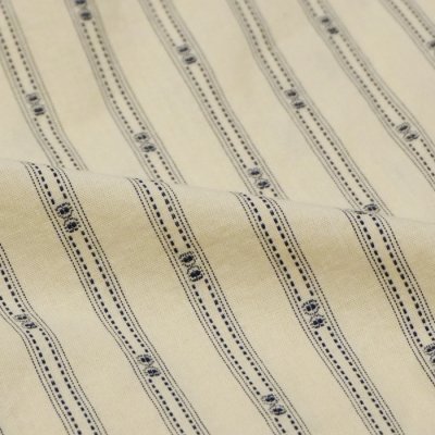 画像6: 【PointUp10%11/10迄】Post O'Alls(ポストオーバーオールズ)Band Collar Shirt(バンドカラーシャツ)"Stripe Shirting" / Natural(ナチュラル)