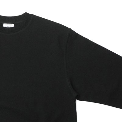 画像4: Yonetomi NEW BASIC（ヨネトミニューベーシック）WAVE COTTON KNIT PULLOVER（ウェーブコットンニットプルオーバー）/ Black（ブラック）