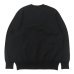 画像2: Yonetomi NEW BASIC（ヨネトミニューベーシック）WAVE COTTON KNIT PULLOVER（ウェーブコットンニットプルオーバー）/ Black（ブラック） (2)