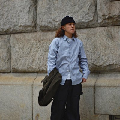 画像6: alvana（アルヴァナ）WIDE REGULAR SHIRTS（ワイドレギュラーシャツ）/ Navy Stripe（ネイビーストライプ）