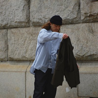 画像8: alvana（アルヴァナ）WIDE REGULAR SHIRTS（ワイドレギュラーシャツ）/ Navy Stripe（ネイビーストライプ）