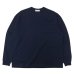 画像1: alvana（アルヴァナ）空紡 L/S TEE SHIRTS（空紡ロングスリーブTシャツ）/ Navy（ネイビー） (1)