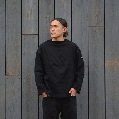 画像7: SAINT JAMES(セントジェームス)OUESSANT LOOSE(ウエッソン・ルーズ)"SOLID" / PIN(ダークグリーン)