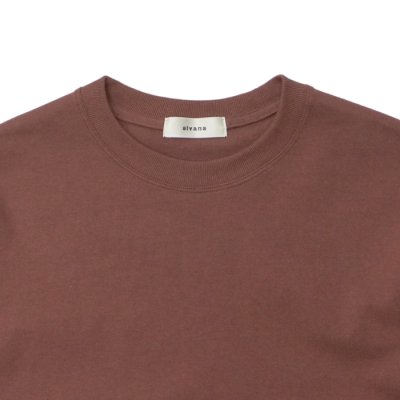 画像3: alvana(アルヴァナ)空紡 L/S TEE SHIRTS(空紡ロングスリーブTシャツ)/ Red Brown(レッドブラウン)