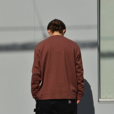 画像9: alvana(アルヴァナ)空紡 L/S TEE SHIRTS(空紡ロングスリーブTシャツ)/ Red Brown(レッドブラウン)