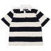画像1: BARBARIAN（バーバリアン）カジュアルラガーシャツショートスリーブ ”TWO COLOUR STRIPES" / Navy×Ivory（ネイビー×アイボリー） (1)