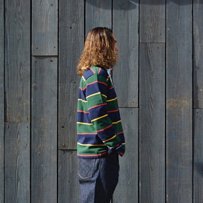 画像8: BARBARIAN（バーバリアン）Heavy Weight Rugby Collar Shirt（ヘビーウェイト ラグビーカラーシャツ） "SOLID" / Ivory（アイボリー）