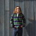 画像7: BARBARIAN（バーバリアン）Heavy Weight Rugby Collar Shirt（ヘビーウェイト ラグビーカラーシャツ）"ALTERNATING STRIPES" / Navy×Gold×Bottle×Red（ネイビー×ゴールド×ボトル×レッド）