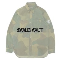 Nigel Cabourn（ナイジェル・ケーボン）UTILITY SHIRT（ユーティリティシャツ）"FADE CAMO" / Green（グリーン）