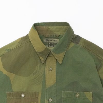 画像3: Nigel Cabourn(ナイジェル・ケーボン)UTILITY SHIRT(ユーティリティシャツ)"FADE CAMO" / Green(グリーン)