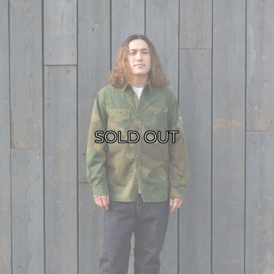 画像7: Nigel Cabourn（ナイジェル・ケーボン）UTILITY SHIRT（ユーティリティシャツ）"FADE CAMO" / Green（グリーン）